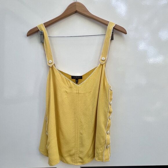Rag & Bone Tia Sleeveless Button Trimmed Tank Camisole Top - Picture 9 of 9